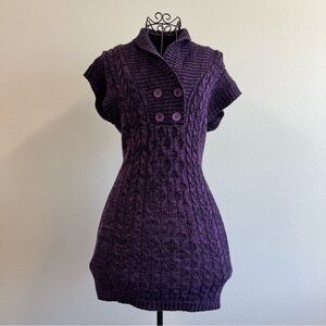 1955 Vintage Purple Cowl Neck Sweater